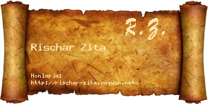 Rischar Zita névjegykártya